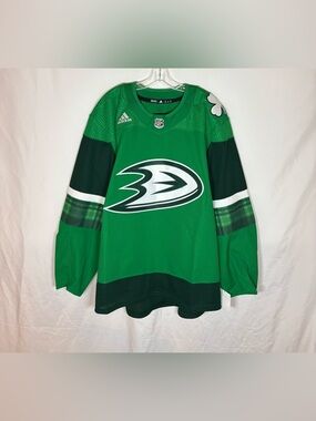 Adidas MiC Anaheim Ducks Made In Canada St Pattys Day Hockey Jersey 56